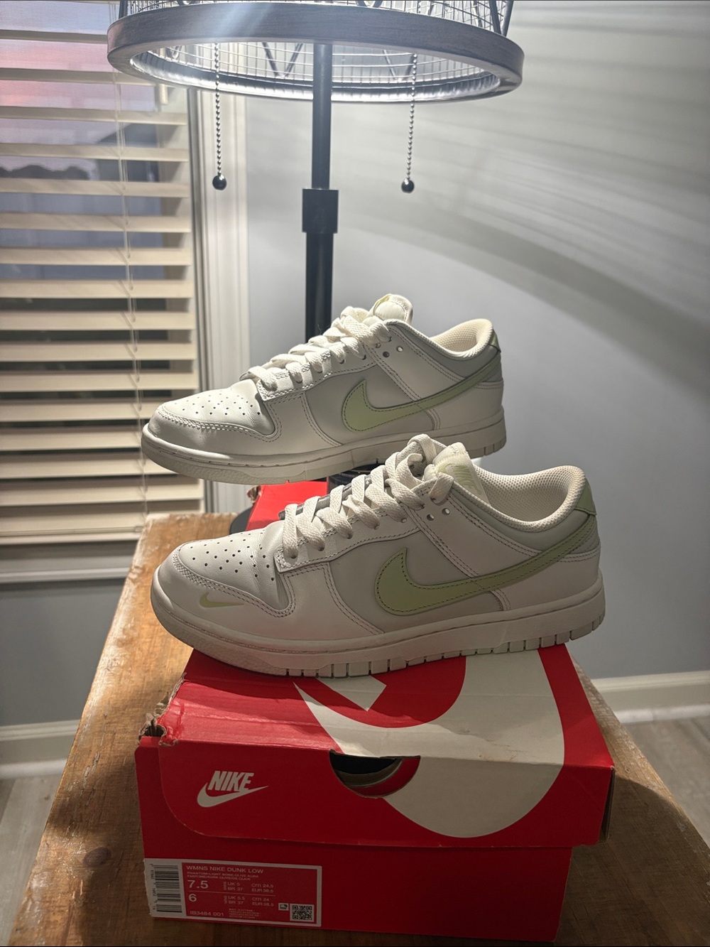 Woman’s Nike Dunk Low-Top Sneakers - Phantom/Light Bone Olive